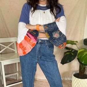 Free People We The Free Friday Fever Bell Sleeves Top